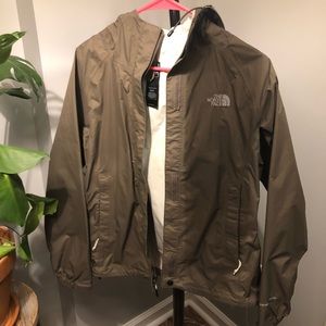 North face brown rain jacket